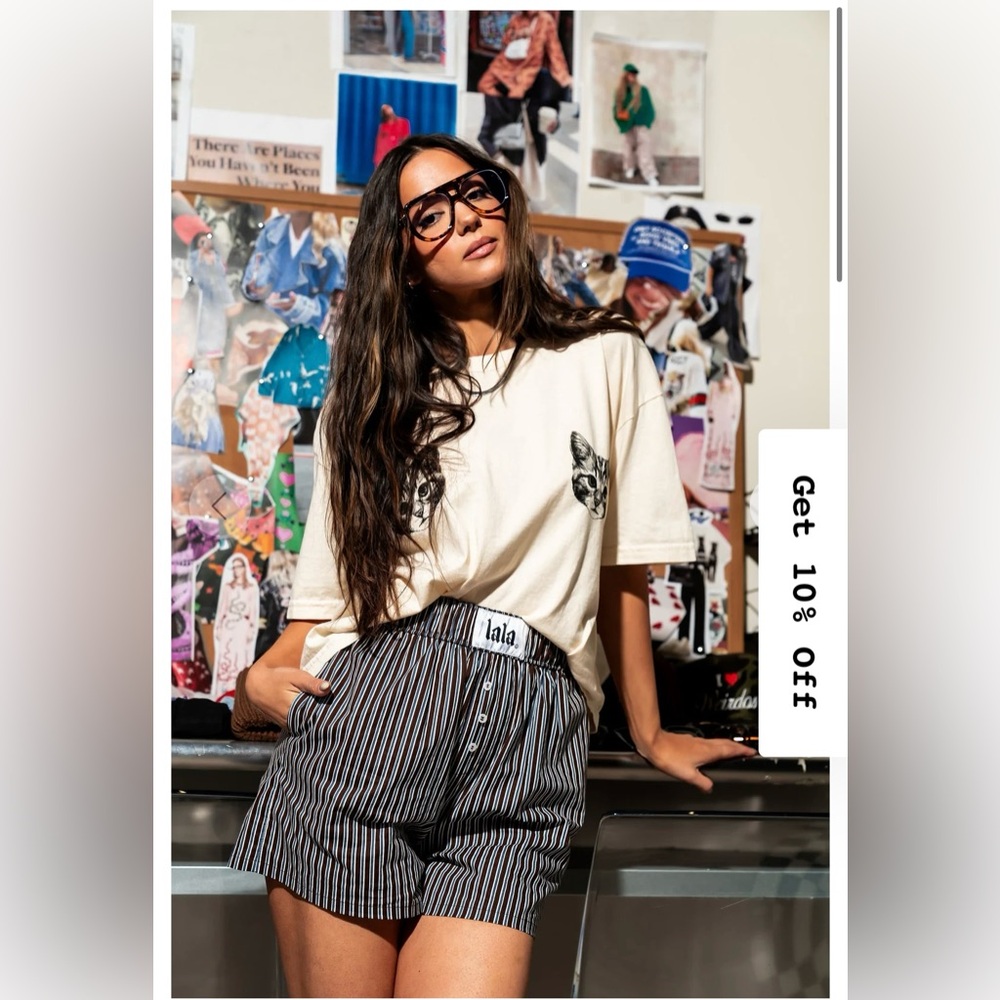 Dressed in LALA Boxer Short in Ex Boyfriend Stripe